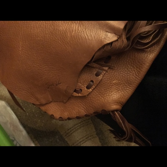 Jimmy WZ Leather Handmade Crossbody Purse Bag - Picture 7 of 8